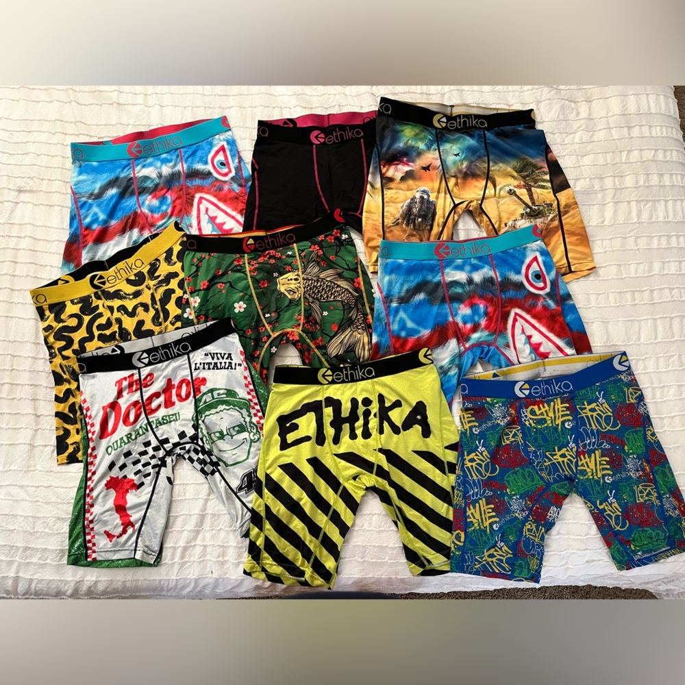10 Pairs Bundle Ethika Mens Boxers